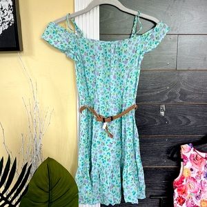 Children’s Place Off Shoulder Floral dress size M (7/8)